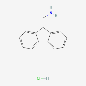 molecular formula C14H14ClN B1370119 (9H-Fluoren-9-YL)methanamine hydrochloride CAS No. 34221-61-9