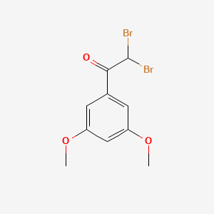 molecular formula C10H10Br2O3 B13701193 2,2-Dibromo-1-(3,5-dimethoxyphenyl)ethanone 