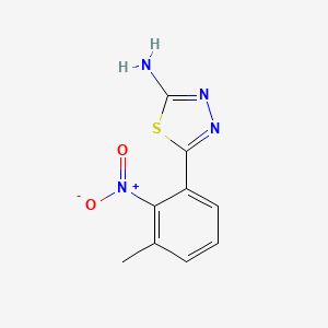 2-Amino-5-(3-methyl-2-nitrophenyl)-1,3,4-thiadiazole