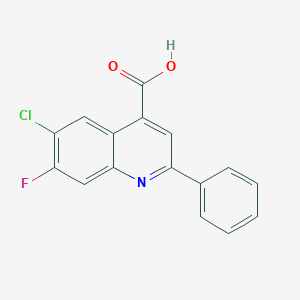 6-Chloro-7-fluoro-2-phenylquinoline-4-carboxylic Acid