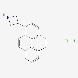 molecular formula C19H16ClN B13701215 3-(1-Pyrenyl)azetidine Hydrochloride 