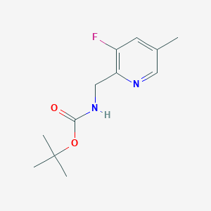 molecular formula C12H17FN2O2 B13701245 N-Boc-1-(3-fluoro-5-methyl-2-pyridyl)methanamine 