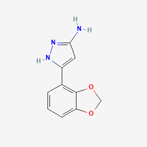 3-Amino-5-(4-benzodioxolyl)pyrazole