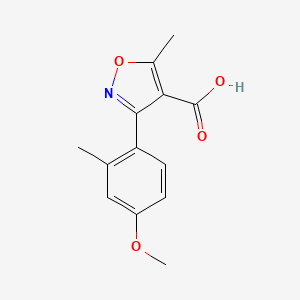 3-(4-Methoxy-2-methylphenyl)-5-methylisoxazole-4-carboxylic acid