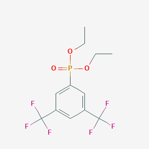 molecular formula C12H13F6O3P B13701270 Diethyl [3,5-Bis(trifluoromethyl)phenyl]phosphonate 