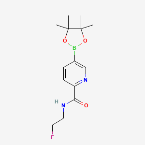 molecular formula C14H20BFN2O3 B13701318 6-[(2-Fluoroethyl)carbamoyl]pyridine-3-boronic Acid Pinacol Ester 