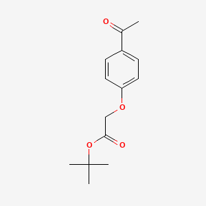 molecular formula C14H18O4 B1370139 t-Butyl 4-acetylphenoxyacetate 