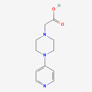 molecular formula C11H15N3O2 B1370140 2-[4-(Pyridin-4-yl)piperazin-1-yl]acetic acid 