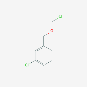 molecular formula C8H8Cl2O B13701405 1-Chloro-3-((chloromethoxy)methyl)benzene 