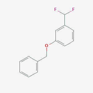 molecular formula C14H12F2O B13701409 1-(Benzyloxy)-3-(difluoromethyl)benzene 