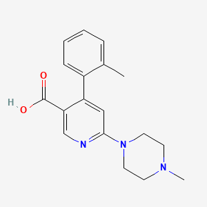 6-(4-Methyl-1-piperazinyl)-4-(o-tolyl)nicotinic Acid