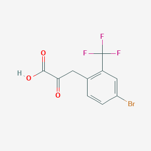 3-[4-Bromo-2-(trifluoromethyl)phenyl]-2-oxopropanoic acid