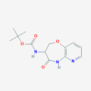 molecular formula C13H17N3O4 B13701455 (S)-3-(Boc-amino)-2,3-dihydropyrido[3,2-b][1,4]oxazepin-4(5H)-one 