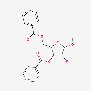 molecular formula C19H17FO6 B13701460 [(2R,3R,4S,5S)-3-(Benzoyloxy)-4-fluoro-5-hydroxytetrahydrofuran-2-yl]methyl Benzoate 