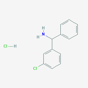 molecular formula C13H13Cl2N B1370147 (3-Chlorophenyl)(phenyl)methanamine hydrochloride CAS No. 5267-37-8