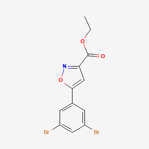 Ethyl 5-(3,5-Dibromophenyl)isoxazole-3-carboxylate