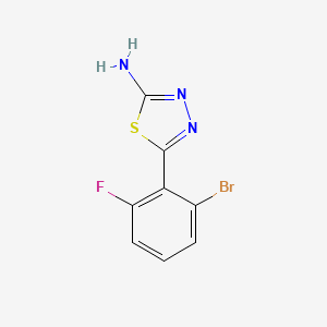 2-Amino-5-(2-bromo-6-fluorophenyl)-1,3,4-thiadiazole