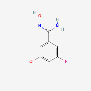 3-fluoro-N'-hydroxy-5-methoxybenzenecarboximidamide