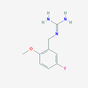 1-(5-Fluoro-2-methoxybenzyl)guanidine