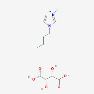 molecular formula C12H20N2O6 B13701598 1-Butyl-3-methyl-3-imidazolium (2S,3S)-3-Carboxy-2,3-dihydroxypropanoate 