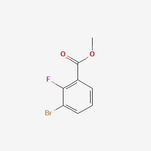 molecular formula C8H6BrFO2 B1370161 3-溴-2-氟苯甲酸甲酯 CAS No. 206551-41-9