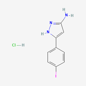 5-(4-Iodophenyl)-1H-pyrazol-3-amine hydrochloride