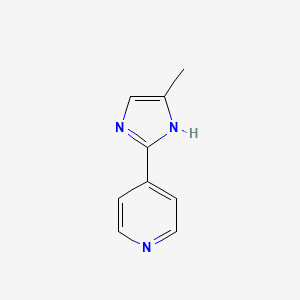 molecular formula C9H9N3 B13701636 4-(5-methyl-1H-imidazol-2-yl)Pyridine 