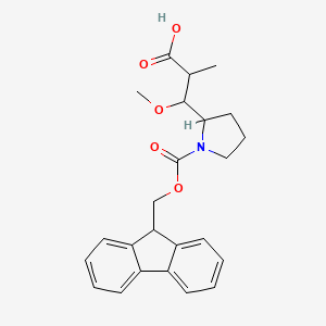 (2R,3R)-3-[(S)-1-Fmoc-2-pyrrolidinyl]-3-methoxy-2-methylpropanoic Acid