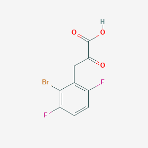 3-(2-Bromo-3,6-difluorophenyl)-2-oxopropanoic acid