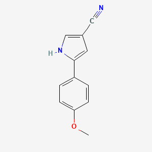 5-(4-methoxyphenyl)-1H-pyrrole-3-carbonitrile