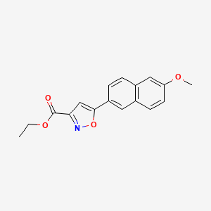 Ethyl 5-(6-methoxy-2-naphthyl)isoxazole-3-carboxylate