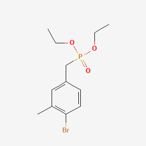 molecular formula C12H18BrO3P B13701728 Diethyl 4-Bromo-3-methylbenzylphosphonate 