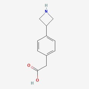 2-[4-(Azetidin-3-yl)phenyl]acetic acid