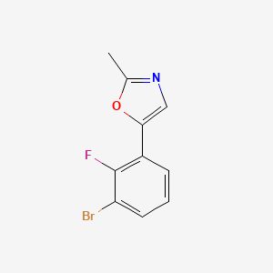 5-(3-Bromo-2-fluorophenyl)-2-methyloxazole