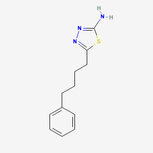 molecular formula C12H15N3S B13701792 5-(4-Phenylbutyl)-1,3,4-thiadiazol-2-amine 