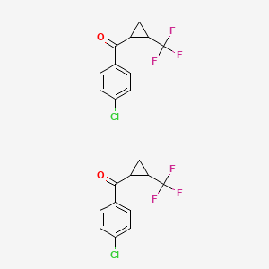 (4-Chlorophenyl)-[2-(trifluoromethyl)cyclopropyl]methanone