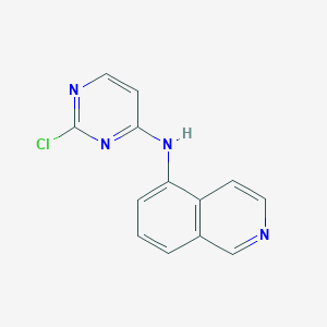 molecular formula C13H9ClN4 B13701860 N-(2-Chloro-4-pyrimidinyl)isoquinolin-5-amine 