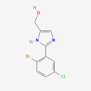 2-(2-Bromo-5-chlorophenyl)imidazole-5-methanol