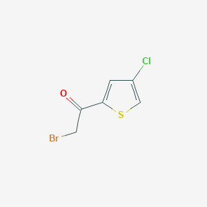 molecular formula C6H4BrClOS B13701920 2-Bromo-1-(4-chlorothiophen-2-yl)ethanone 