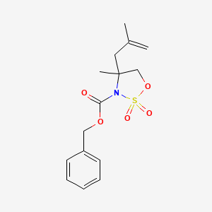 Benzyl 4-methyl-4-(2-methylallyl)-1,2,3-oxathiazolidine-3-carboxylate 2,2-dioxide