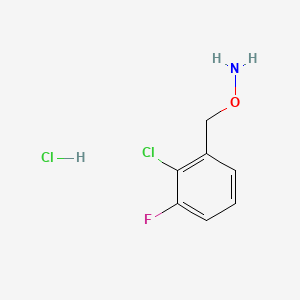 molecular formula C7H8Cl2FNO B13701929 O-(2-Chloro-3-fluorobenzyl)hydroxylamine Hydrochloride 