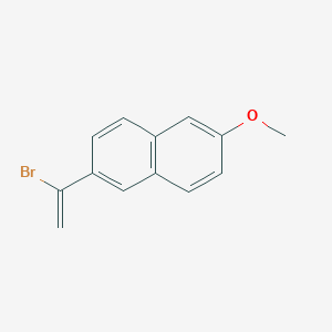 molecular formula C13H11BrO B13701934 2-(1-Bromoethenyl)-6-methoxynaphthalene CAS No. 77301-44-1