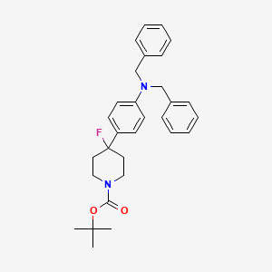 N,N-Dibenzyl-4-(1-Boc-4-fluoro-4-piperidyl)aniline