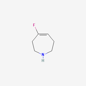 molecular formula C6H10FN B13701959 4-Fluoro-2,3,6,7-tetrahydro-1H-azepine 