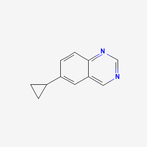 molecular formula C11H10N2 B13701991 6-Cyclopropylquinazoline 