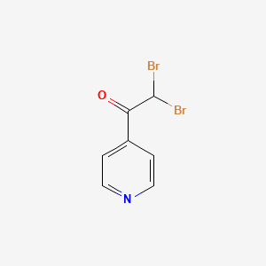 molecular formula C7H5Br2NO B13702025 2,2-Dibromo-1-(4-pyridyl)ethanone 