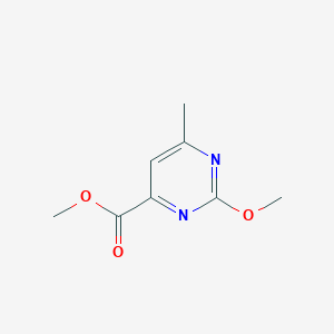 molecular formula C8H10N2O3 B1370209 2-甲氧基-6-甲基嘧啶-4-甲酸甲酯 CAS No. 136517-99-2