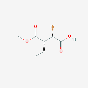 B137021 Butanedioic acid, 2-bromo-3-ethyl-, 4-methyl ester, [S-(R*,S*)]-(9CI) CAS No. 146499-97-0