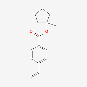 molecular formula C15H18O2 B13702132 1-Methylcyclopentyl 4-Vinylbenzoate 