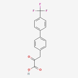 2-Oxo-3-[4-[4-(trifluoromethyl)phenyl]phenyl]propanoic acid